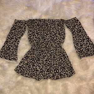 Leopard romper